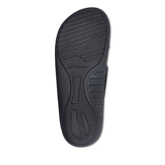 Spenco Kholo Plus Orthotic Slide Sandals Mens 10 D Carbon Pewter New - Picture 6 of 8